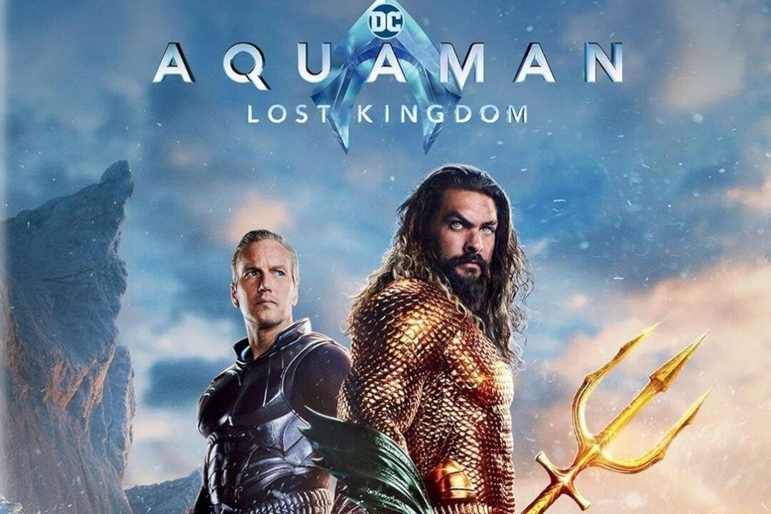 eine Blu-ray und eine DVD von "Aquaman: Lost Kingdom"